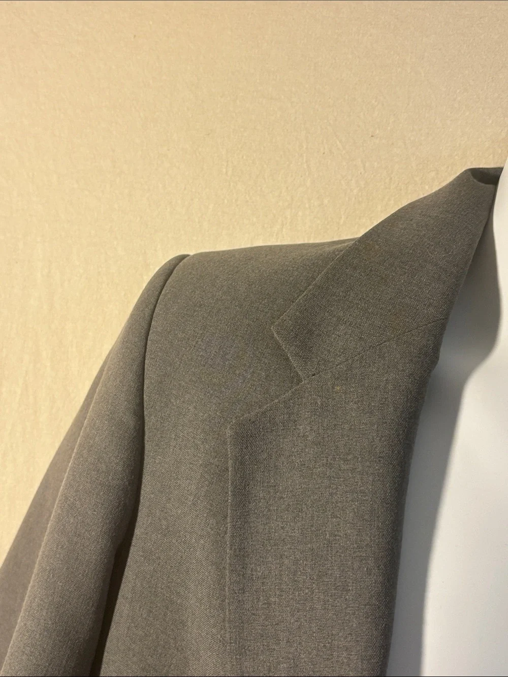 Classic Men's Gray Two-Button Blazer sport coat preppy pockets lined office J1